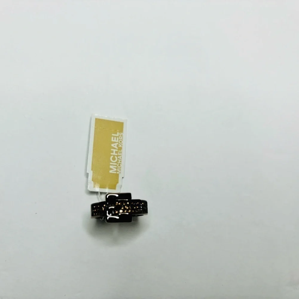 MICHAEL KORS Espresso Buckle Ring Size 7